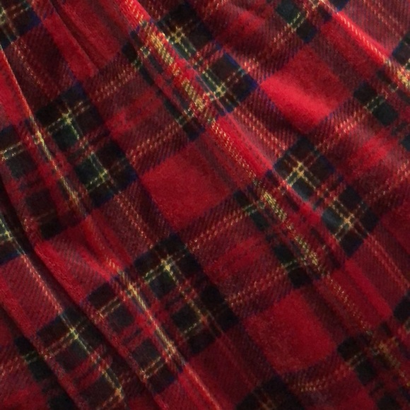 Perfectly Dressed Velour Christmas Holiday Dress in Red Plaid Sz 5t - Picture 9 of 9